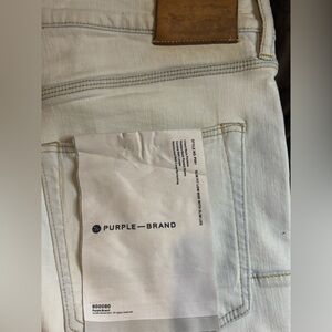Purple Brand Slim Straight Men's Distressed Acid Wash Jeans